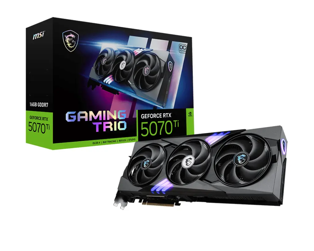 MSI GeForce RTX 5070 Ti 16G Gaming Trio OC Plus, 16GB GDDR7, HDMI, 3x DP